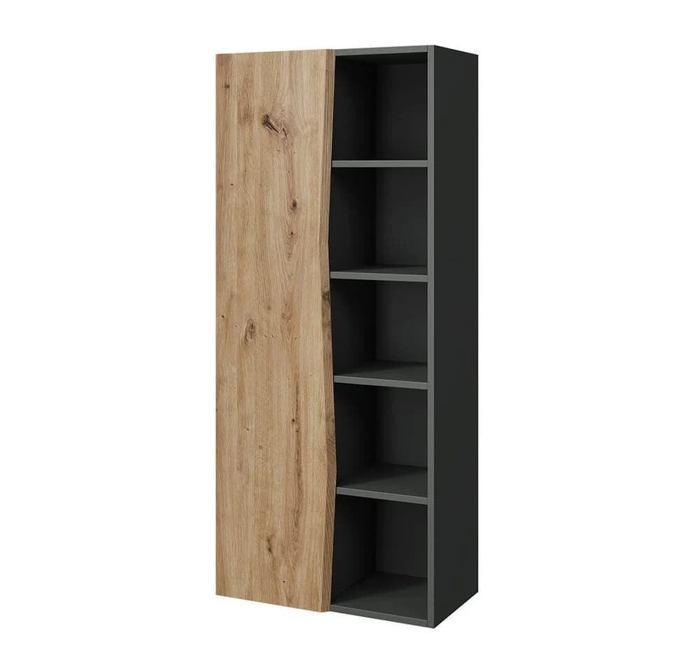 Vicco Hochschrank Willow Artisan Eiche/Anthrazit mit 5 offenen Fächern - Bild 2
