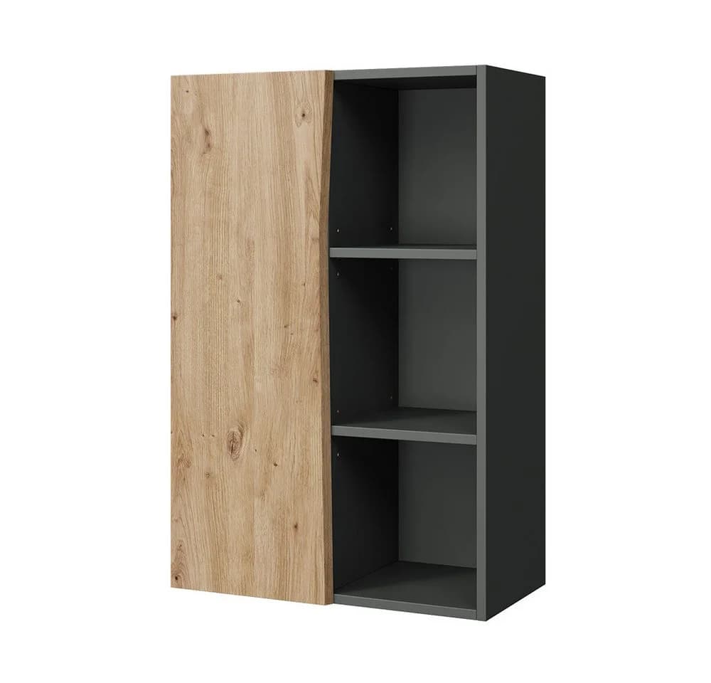 Vicco Midischrank Willow Artisan Anthrazit mit 3 Fächern - Bild 2