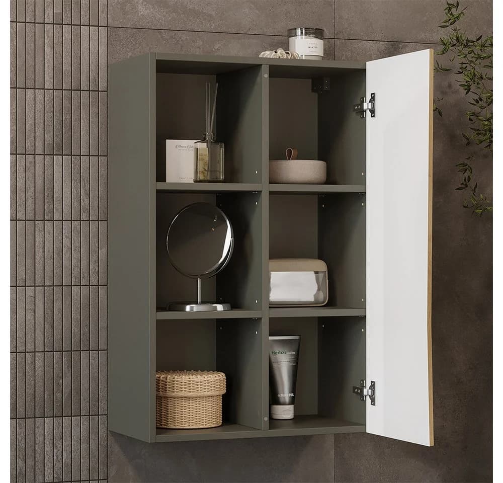 Vicco Midischrank Willow Artisan Anthrazit mit 3 Fächern - Bild 4