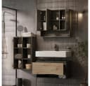 Vicco Midischrank Willow Artisan Anthrazit mit 3 Fächern Bild 5