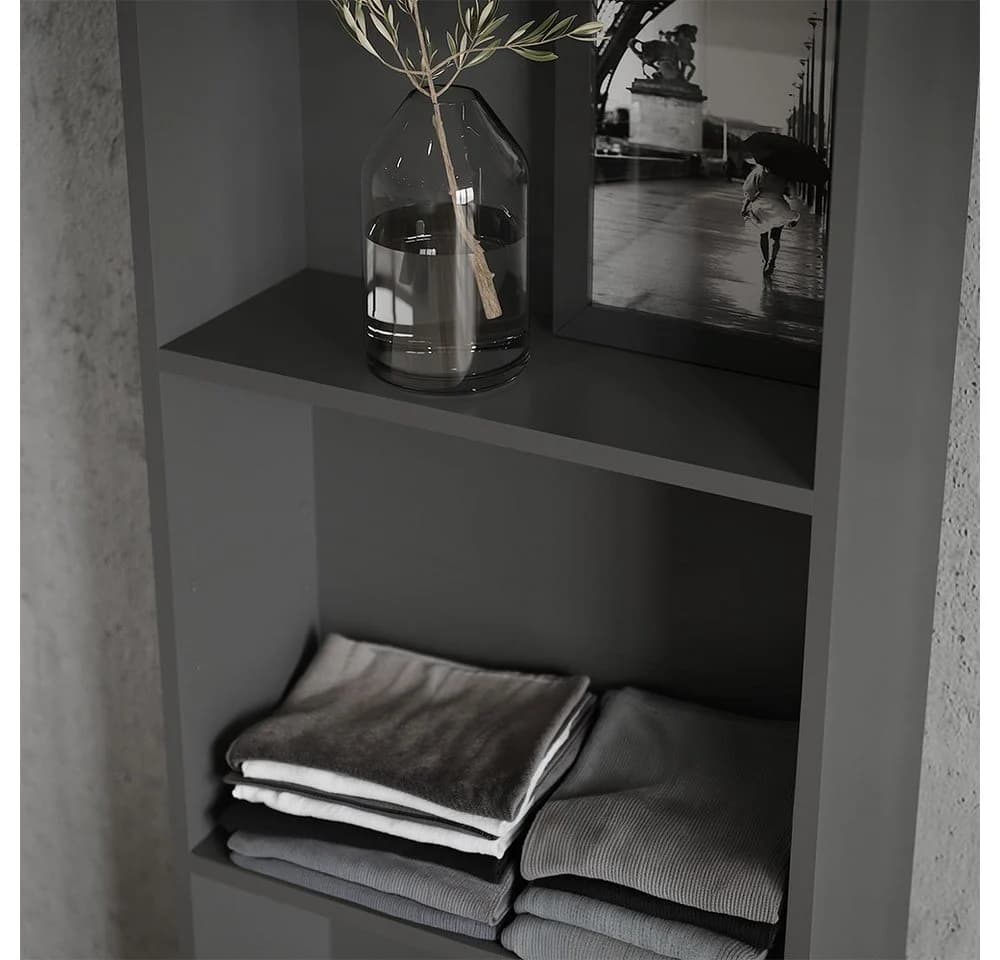 Vicco Kleiderschrank Elmo Anthrazit Modernes Seitenregal - Bild 4