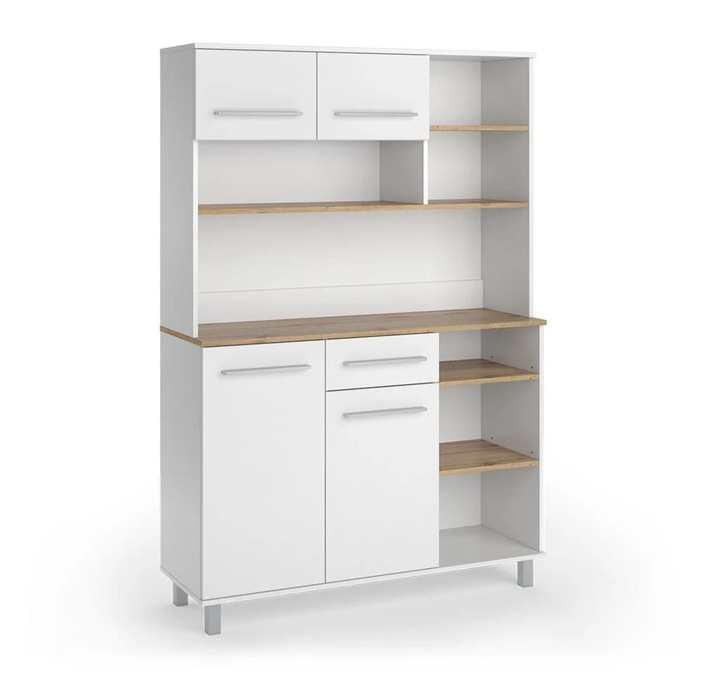 Vicco Küchenbuffet Pure Weiß/Artisan-Eiche 120x177x40,5 cm - Bild 2