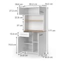 Vicco Küchenbuffet Pure Weiß/Artisan-Eiche Modern Bild 1