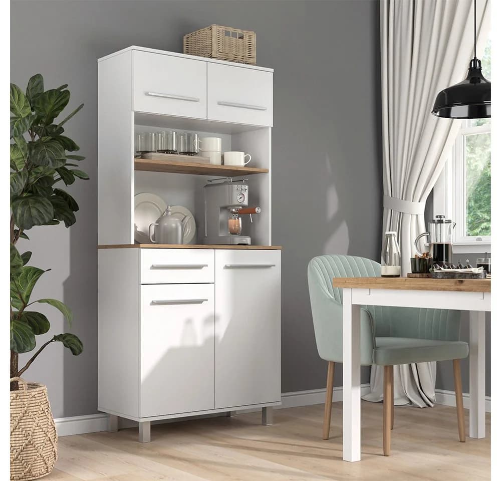 Vicco Küchenbuffet Pure Weiß/Artisan-Eiche Modern - Bild 3