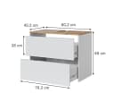 Vicco Waschbeckenunterschrank Viktor Weiß Artisan Bild 1