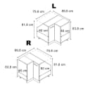 Vicco Kommode Rion Artisan-Eiche/Weiß 75,6x81,6x60 cm Bild 1