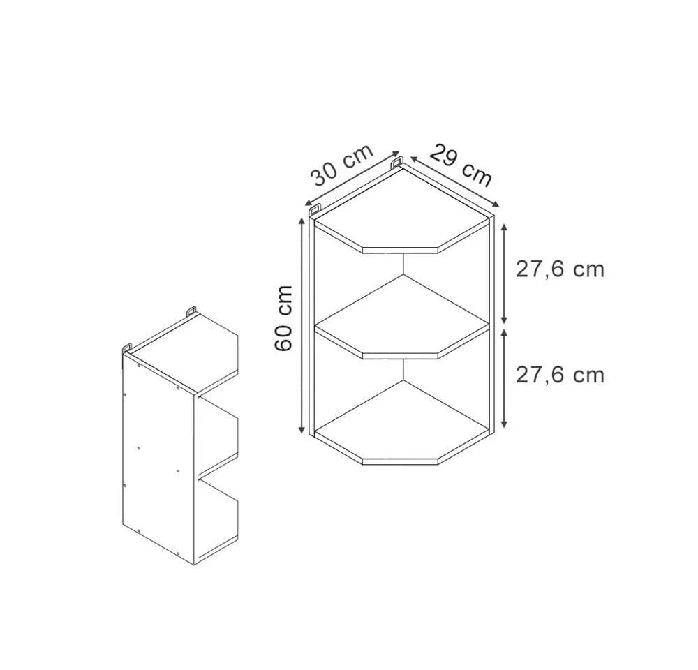 Vicco Hängeschrank R-Line Anthrazit 2 Fächer - Bild 3