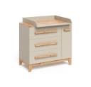 VitaliSpa® Wickelkommode Malia Beige/Grau mit Schubladen Bild 3