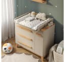 VitaliSpa® Wickelkommode Malia Beige/Grau mit Schubladen Bild 5