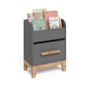 VitaliSpa® Bücherregal Malia Grau mit Schublade Bild 5