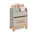 VitaliSpa® Bücherregal Malia mit Schublade Grau/Braun Bild 5
