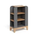 VitaliSpa® Bücherregal Malia 9 Fächer Grau/Artisan-Eiche Bild 2