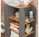 VitaliSpa® Bücherregal Malia 9 Fächer Grau/Artisan-Eiche Bild 4
