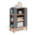 VitaliSpa® Bücherregal Malia 9 Fächer Grau/Artisan-Eiche Bild 5