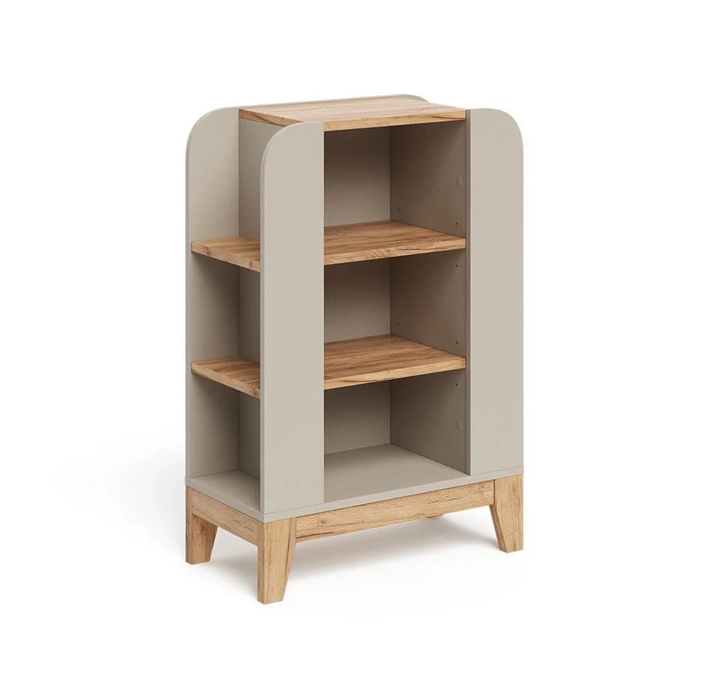 VitaliSpa® Bücherregal Malia 9 Fächer Beige/Grau Modern - Bild 2