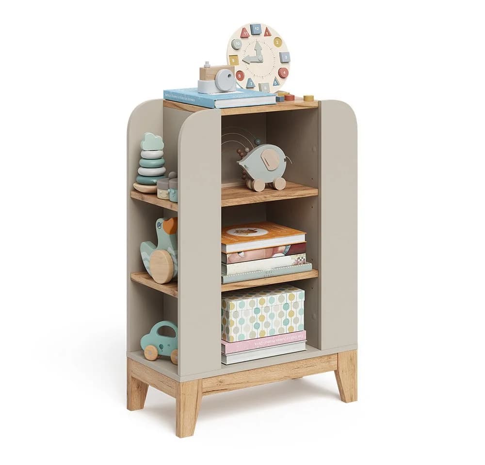 VitaliSpa® Bücherregal Malia 9 Fächer Beige/Grau Modern - Bild 5