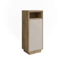 Vicco Midischrank Beatrice Modern Rillenfront Cashmere/Artisan-Eiche Bild 2