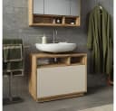 Vicco Waschbeckenunterschrank Beatrice Cashmere/Artisan-Eiche mit Schublade Bild 3