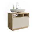 Vicco Waschbeckenunterschrank Beatrice Cashmere/Artisan-Eiche mit Schublade Bild 5
