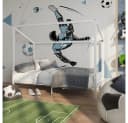 VitaliSpa® Kinderbett Goal Weiß Schwarz Metallrahmen Bild 5