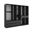 Vicco Kleiderschrank Elmo 3er Set Anthrazit Modern Bild 1