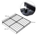 VitaliSpa® Bettgestell Lenora Schwarz Metallgestell Modern Bild 1
