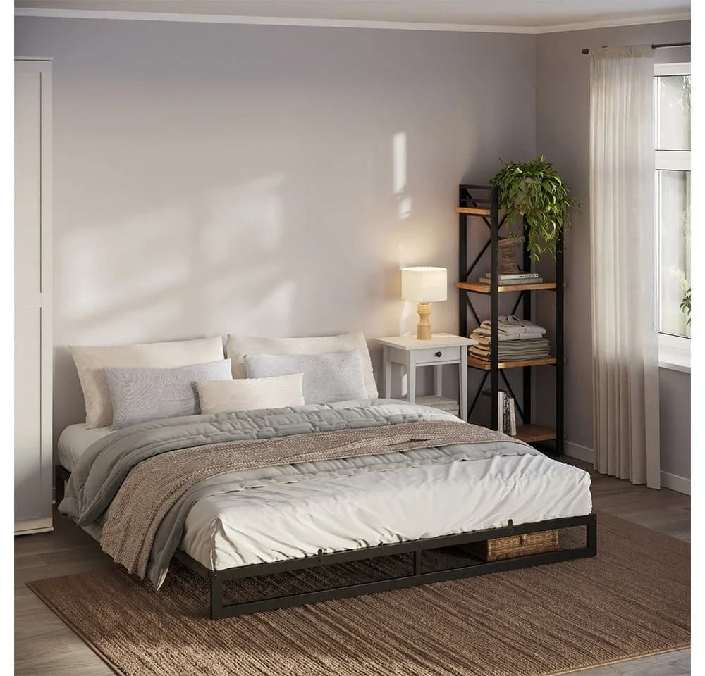 VitaliSpa® Bettgestell Lenora Schwarz Metallgestell Modern - Bild 3