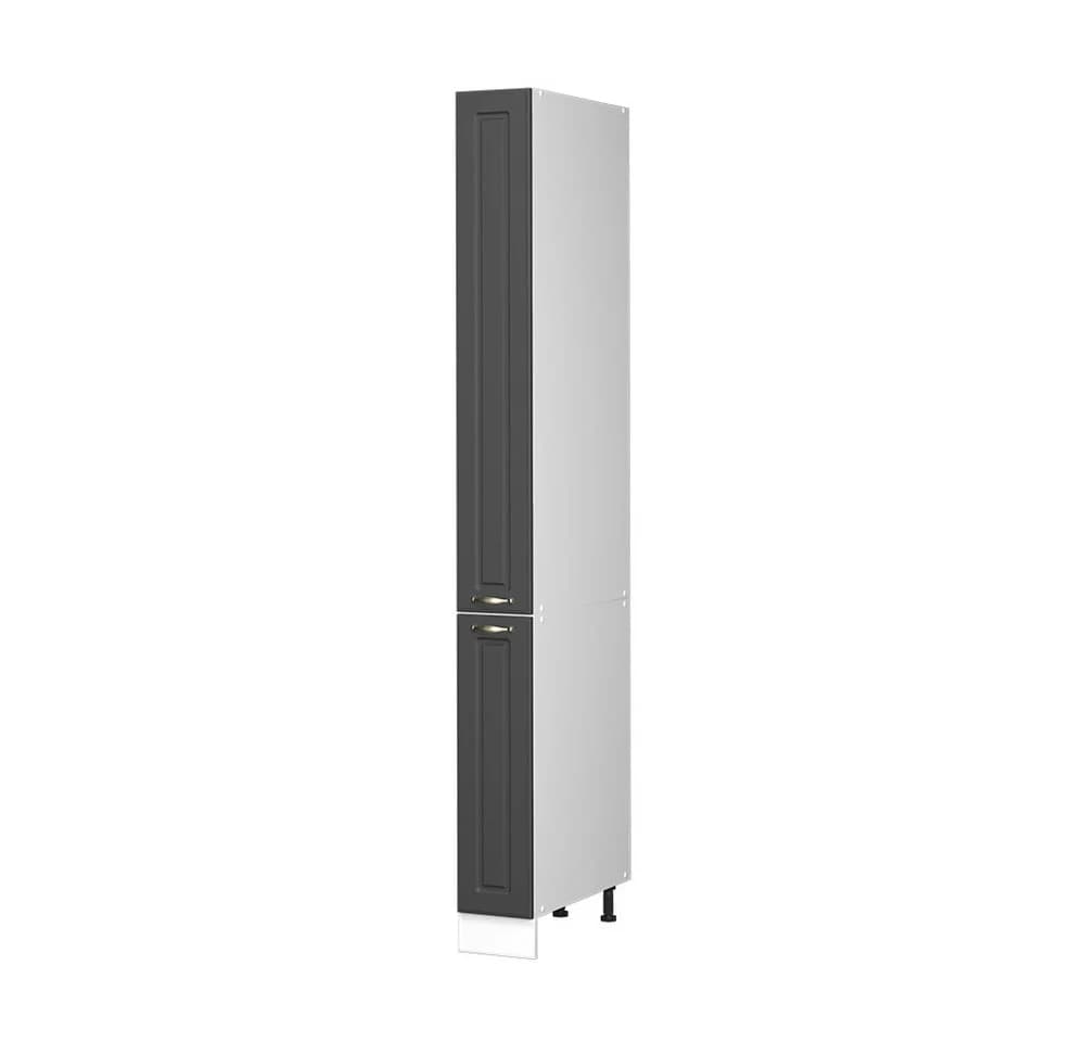 Vicco Hochschrank Fame-Line Anthrazit-Gold Landhaus/Weiß - Bild 2