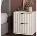 Vicco Nachtschrank Eliza Weiß Schwarz 2 Schubladen Bild 4