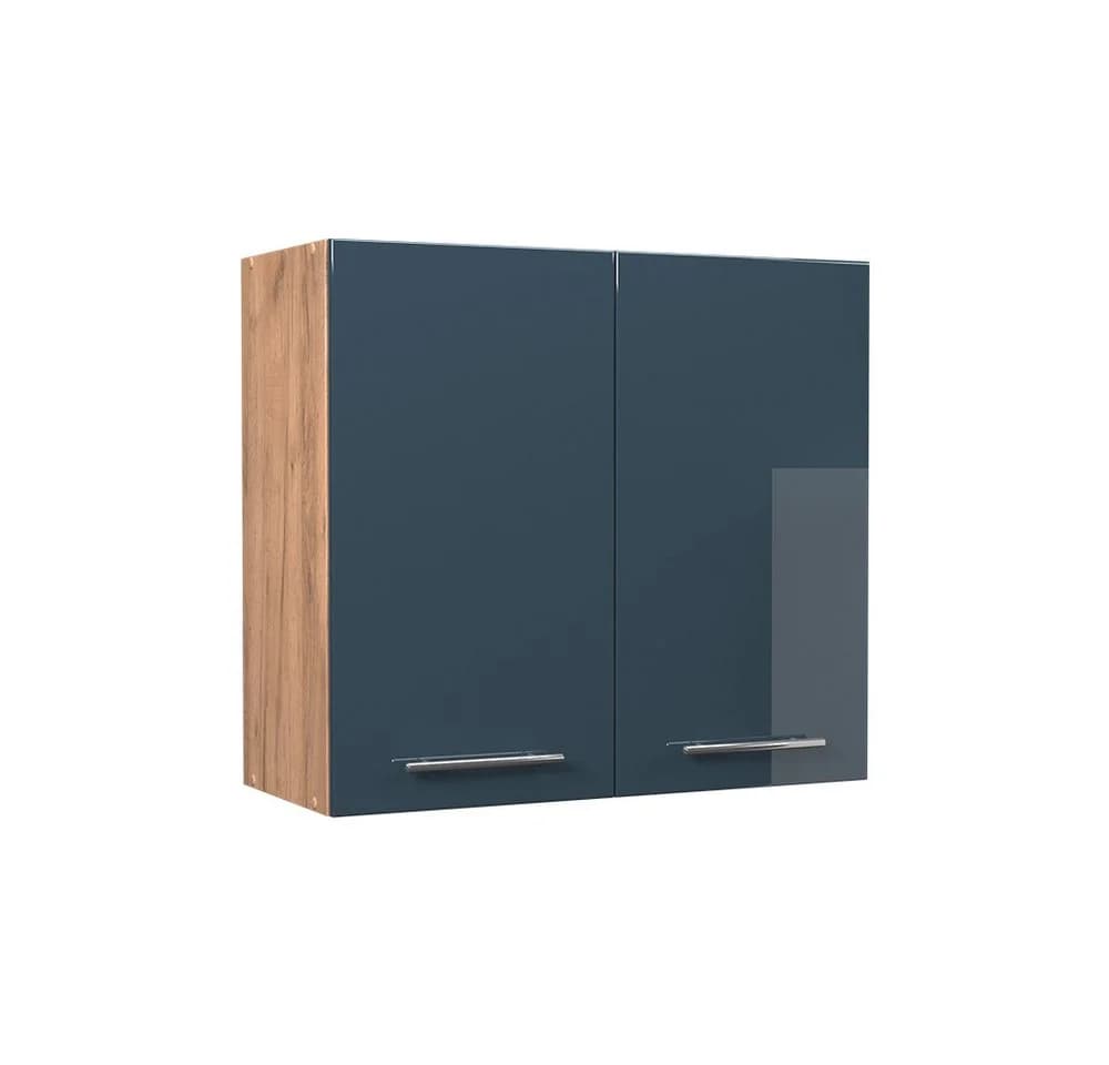 Vicco Hängeschrank Fame-Line Dunkelblau Hochglanz 80 cm - Bild 2