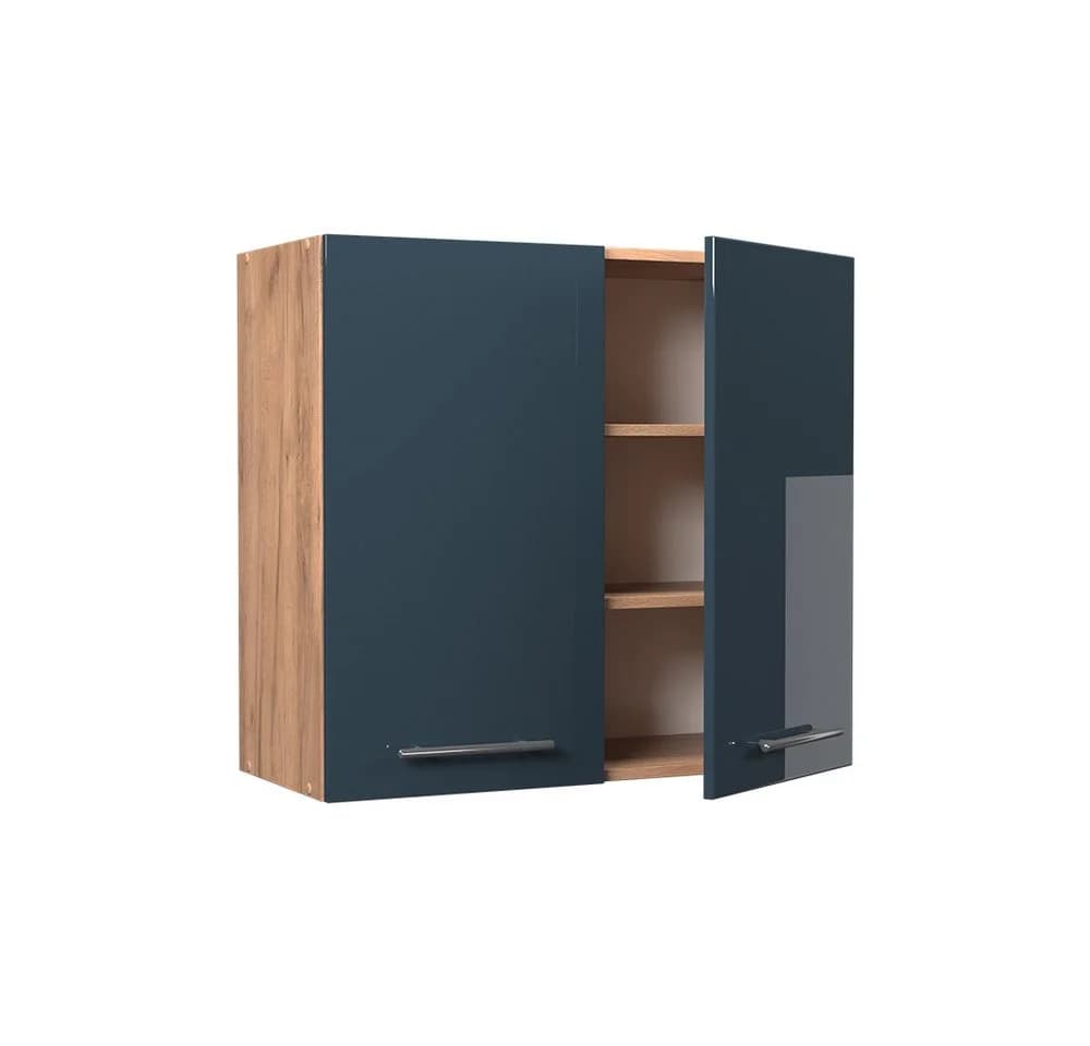 Vicco Hängeschrank Fame-Line Dunkelblau Hochglanz 80 cm - Bild 5