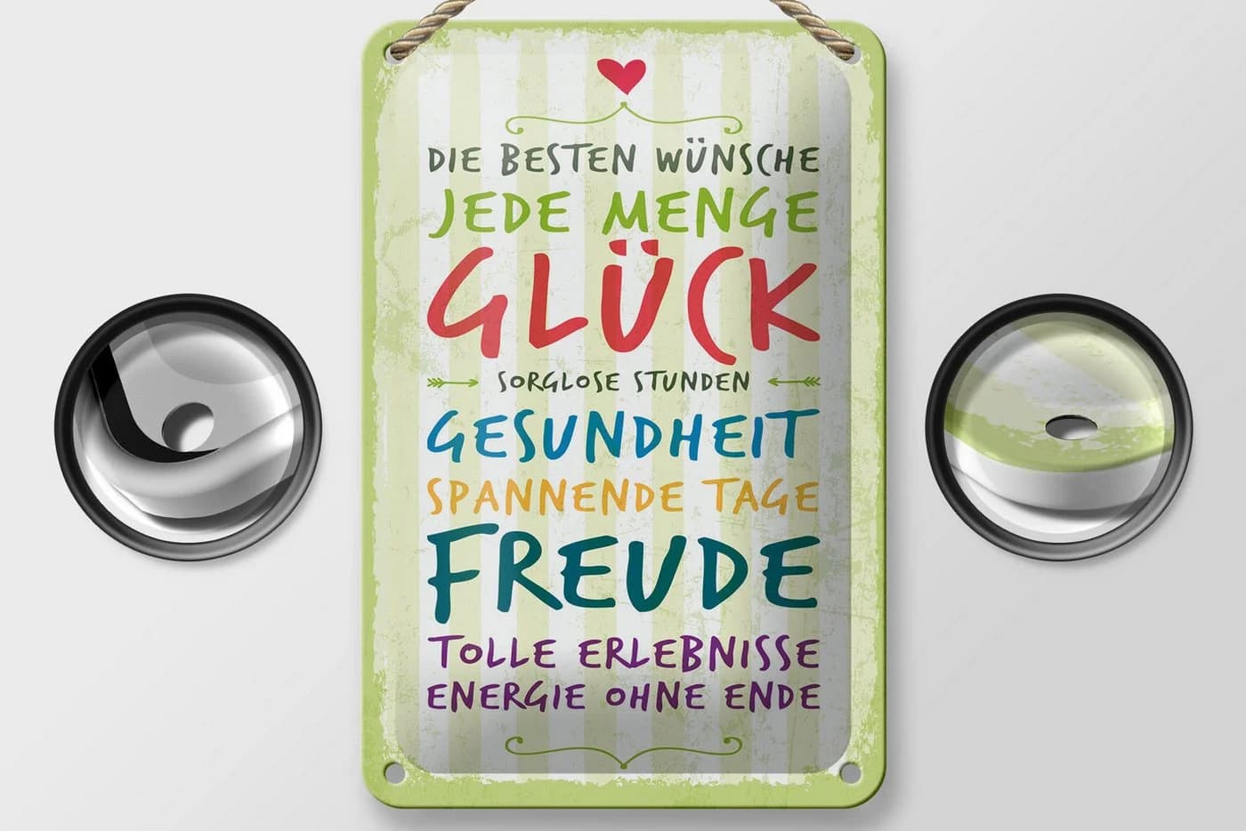 Femer Metallschild Spruch 20x30 cm Stahlblech