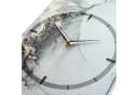 Kreative Feder Wanduhr aus Schiefer mit flüsterleisem Uhrwerk Bild 3