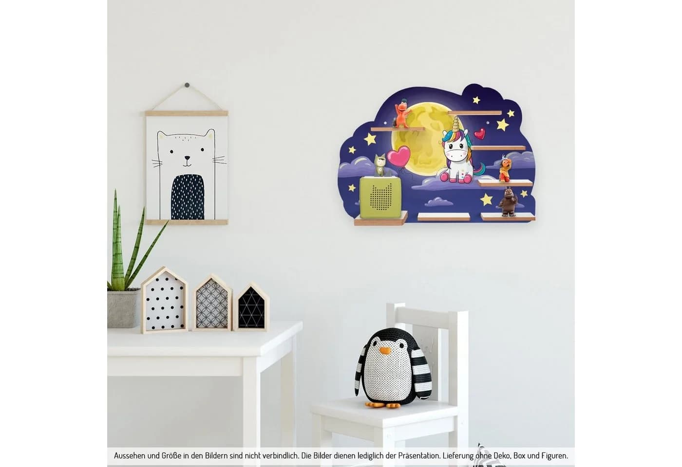 Kreative Feder Wandregal Magic Unicorn für TONIE-BOX und TONIES inkl. 40 Metallplättchen - Bild 3
