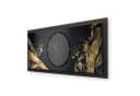 Kreative Feder Wanduhr 3D Designer-Wanduhr Golden Liquid Bild 1