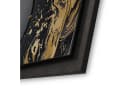 Kreative Feder Wanduhr 3D Designer-Wanduhr Golden Liquid Bild 3