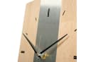 Kreative Feder Standuhr Silver Stipe Massivholz Modern Bild 3