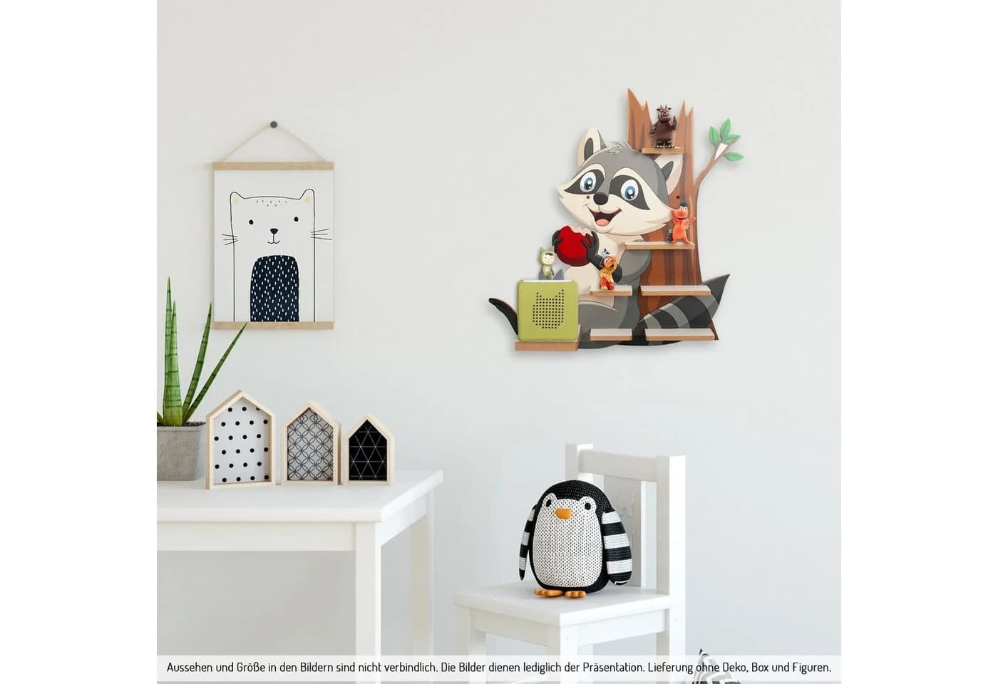 Kreative Feder Kinderregal Musikbox-Regal Waschbär für Tonie-Box und Tonie-Figuren inkl. 40 Metallplättchen - Bild 4