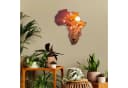 Kreative Feder Designer-Wanduhr Afrika Landkarten-Design Orange Bild 5