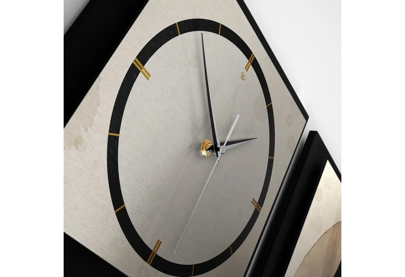 Kreative Feder 3D Wanduhr Floral Beige Modern - Bild 3