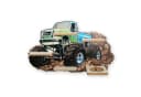 Kreative Feder Kinderregal Monstertruck mit Magnetplättchen für Tonies Bild 2