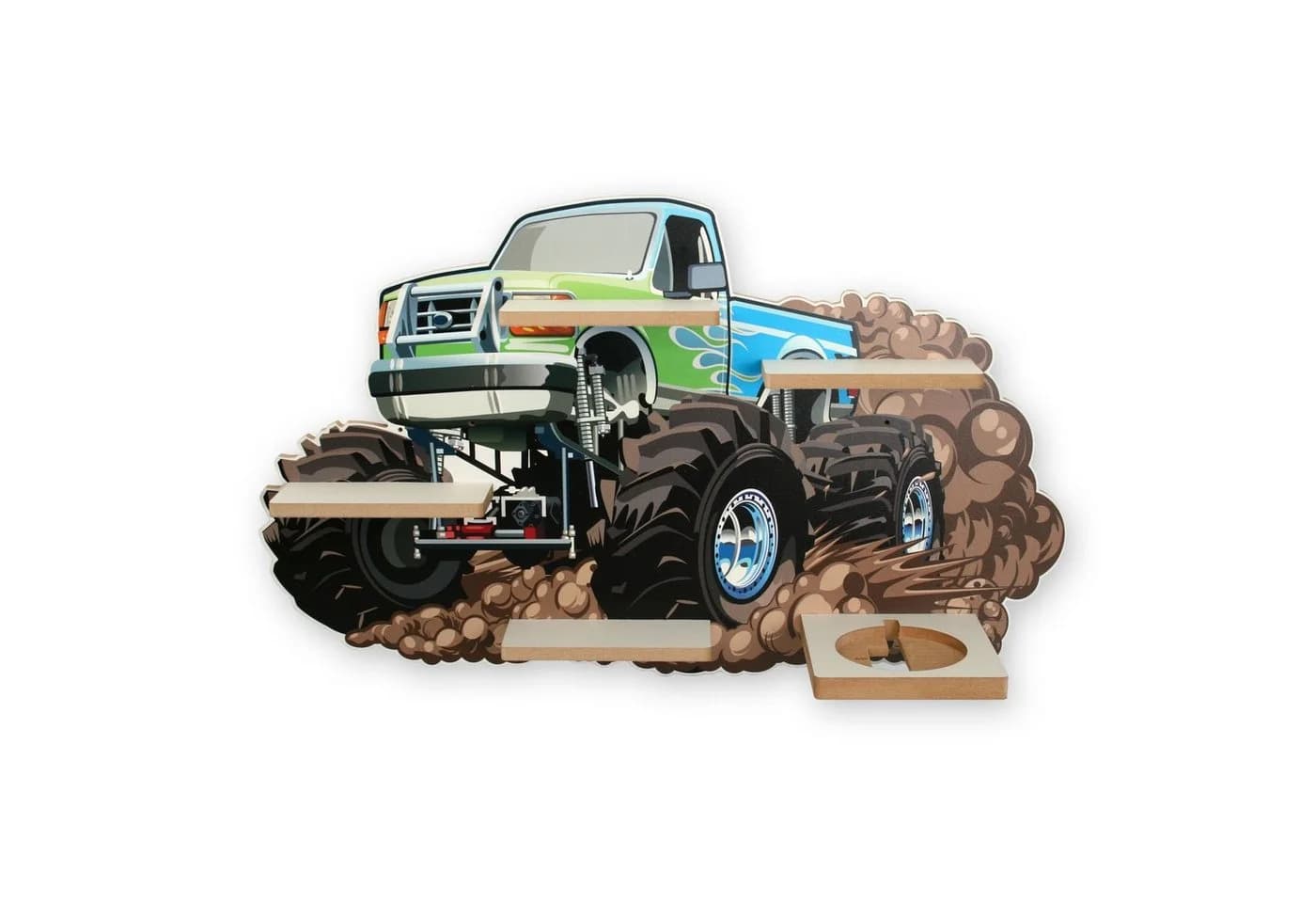 Kreative Feder Kinderregal Monstertruck mit Magnetplättchen für Tonies - Bild 2