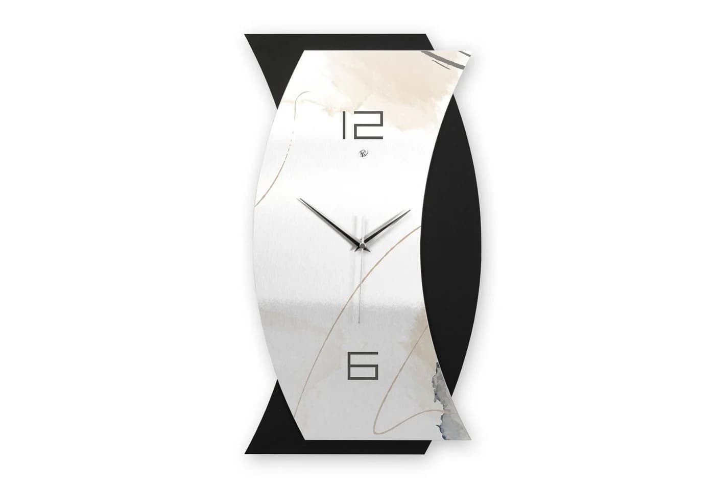 Kreative Feder 3D Designer-Wanduhr Artistic Silber Modern - Bild 2