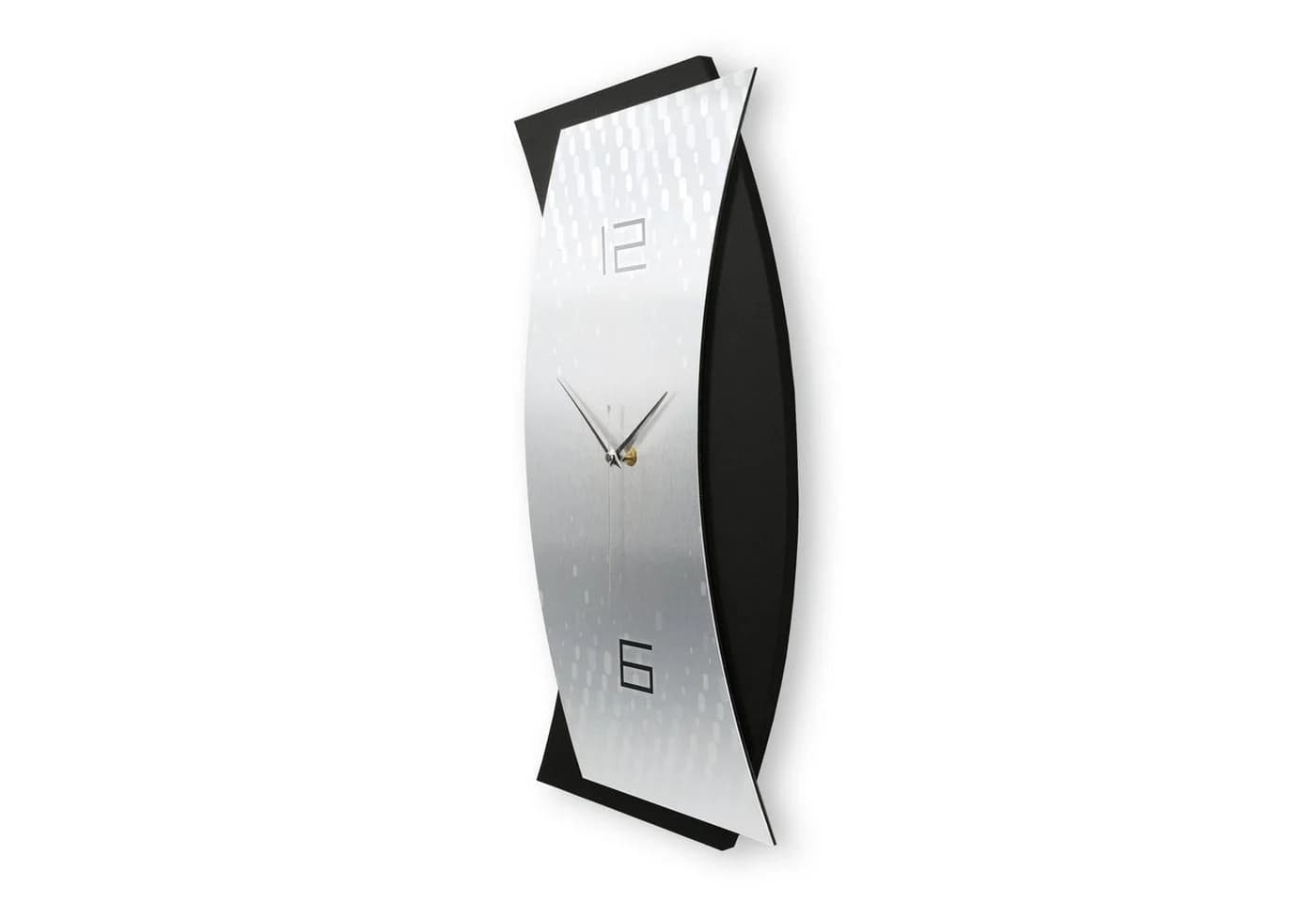Kreative Feder 3D Designer-Wanduhr Silver Light Modern