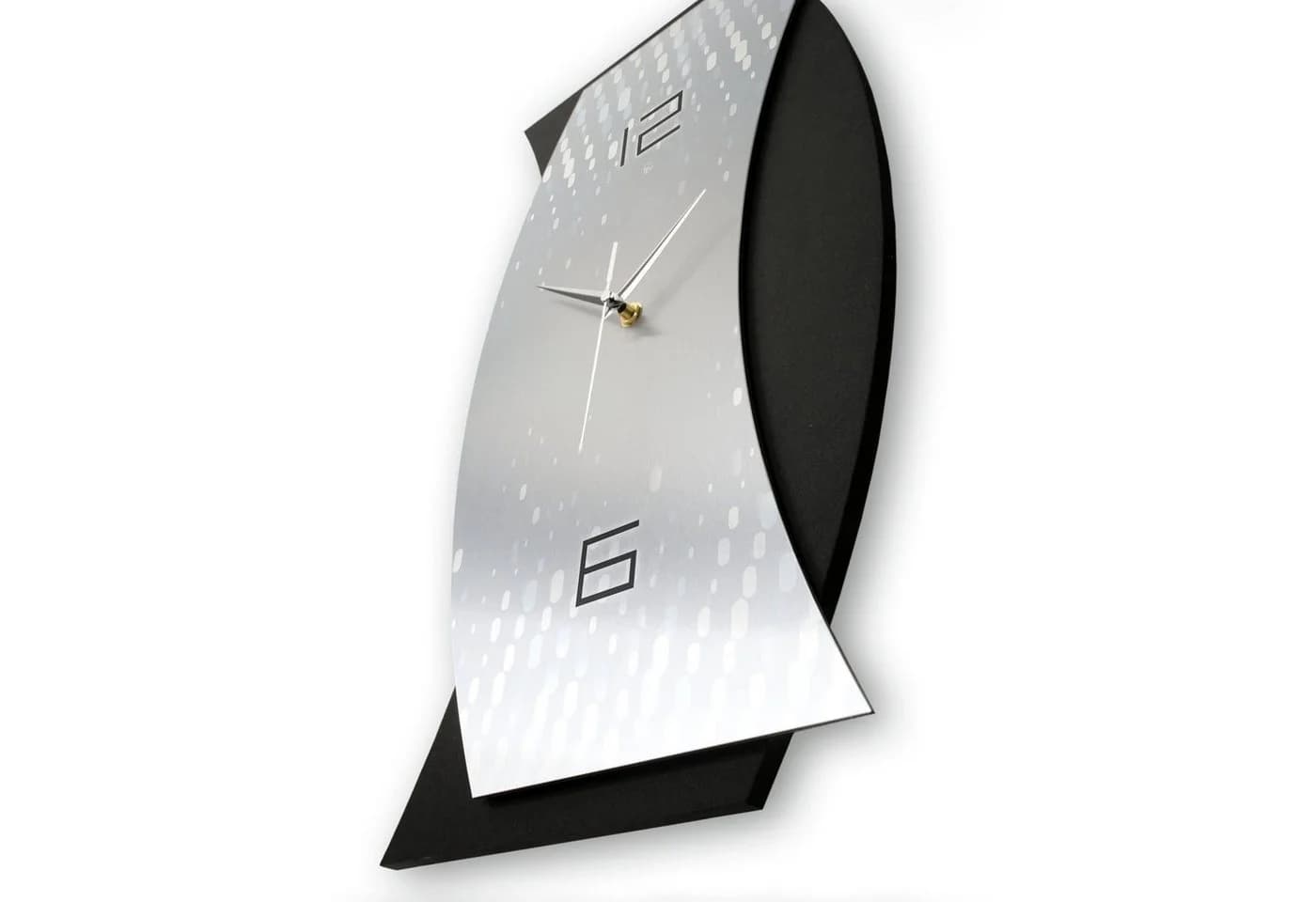 Kreative Feder 3D Designer-Wanduhr Silver Light Modern - Bild 4