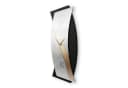Kreative Feder Wanduhr 3D Designer Gold & Silver Funkuhr oder Quarzuhr Bild 1
