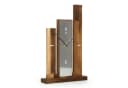 Kreative Feder Standuhr Stairs Massivholz Eiche geräuchert Aluminium Bild 1