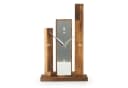 Kreative Feder Standuhr Stairs Massivholz Eiche geräuchert Aluminium Bild 2