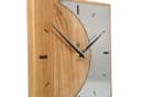Kreative Feder Standuhr Silvermoon Massivholz Aluminium Modern Bild 3