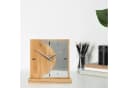 Kreative Feder Standuhr Silvermoon Massivholz Aluminium Modern Bild 5